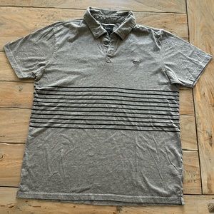 RVCA - Striped Polo Shirt - Men Size S - very soft
